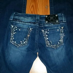 Miss Me bling pocket bootcut jeans size 25